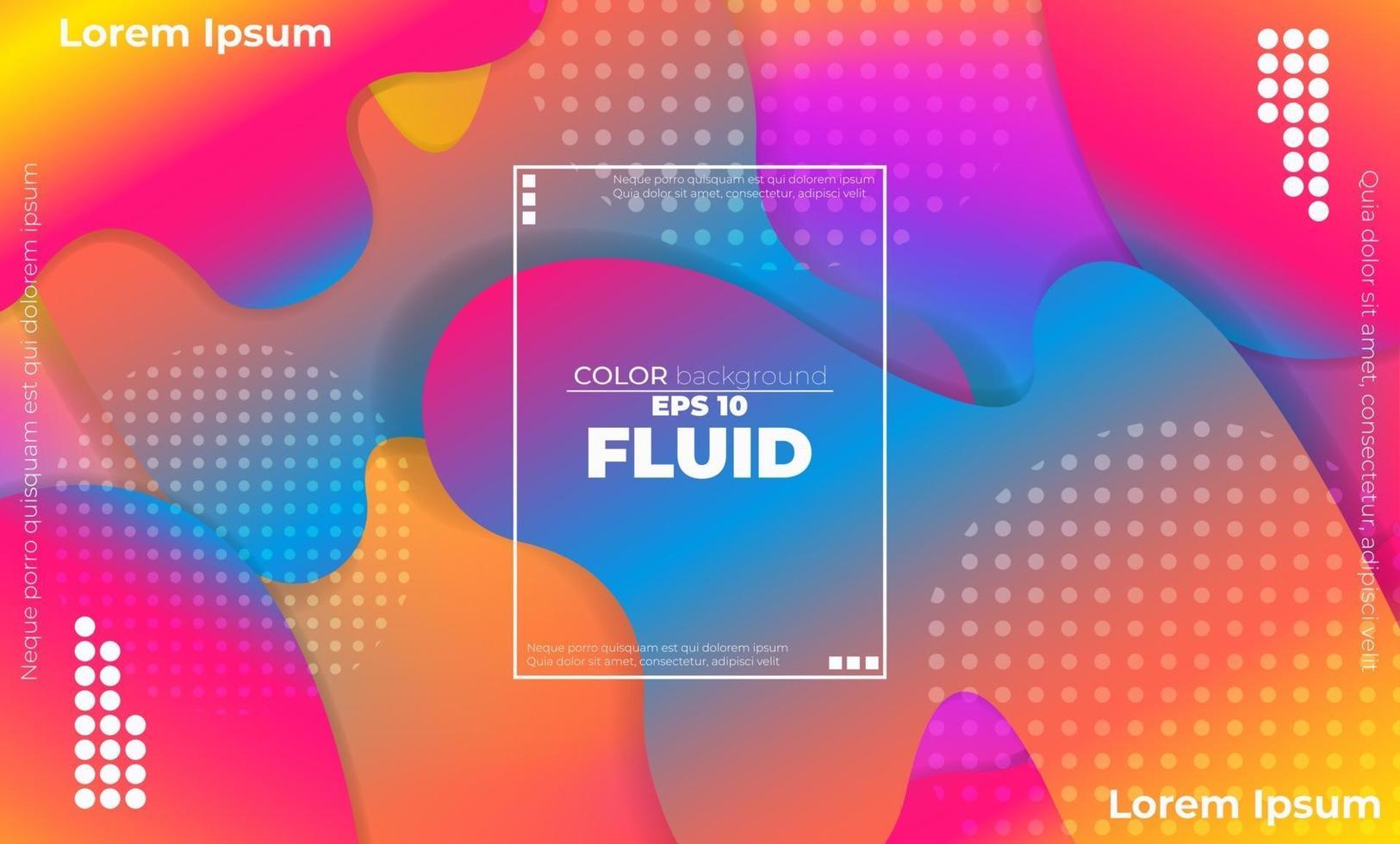 Abstract fluid color pattern of neon color liquid gradient background with modern geometric dynamic motion style Suitable For Wallpaper, Banner, Background, Card, Book Illustration, landing page, vector