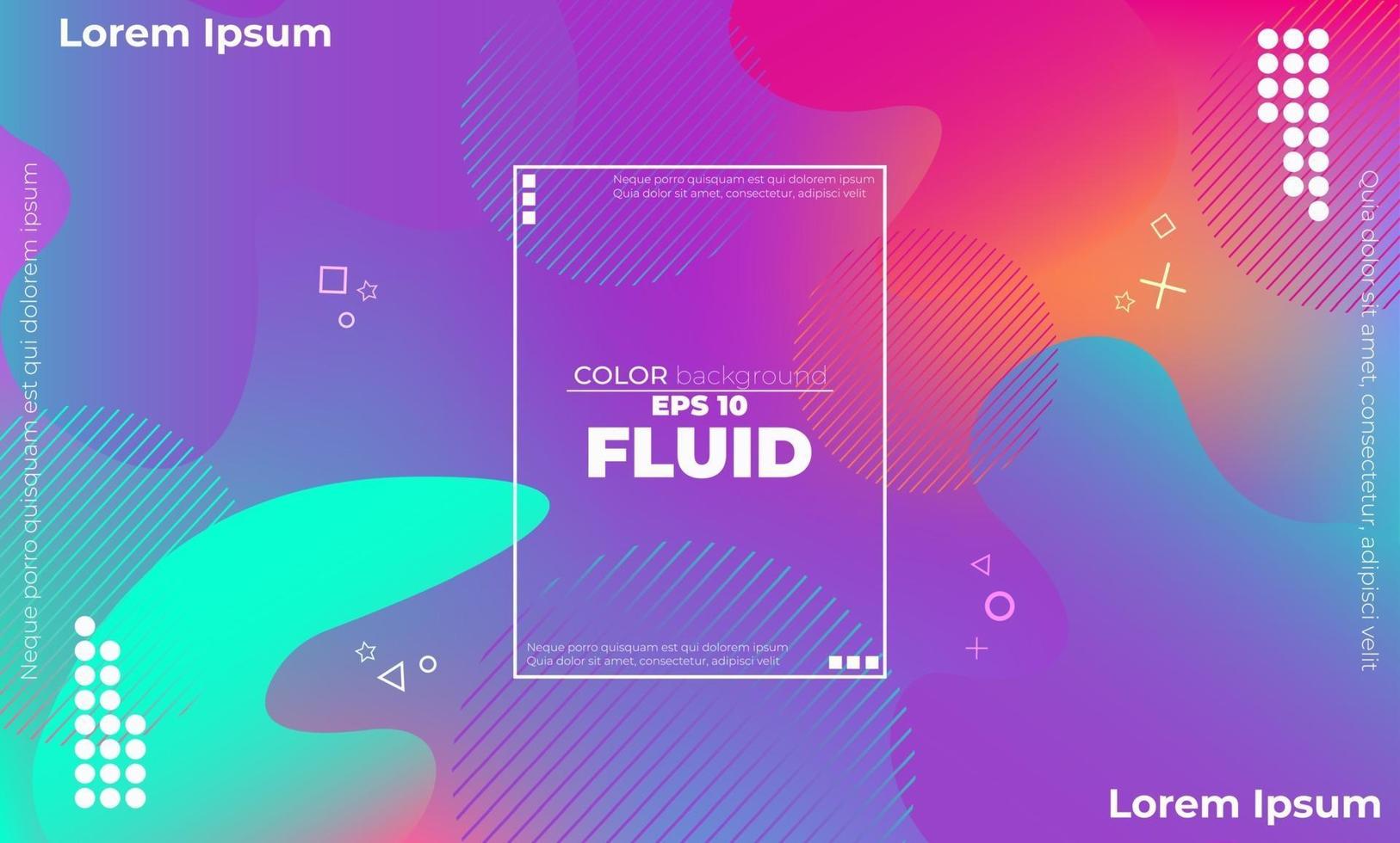 Abstract fluid color pattern of neon color liquid gradient background with modern geometric dynamic motion style Suitable For Wallpaper, Banner, Background, Card, Book Illustration, landing page, vector