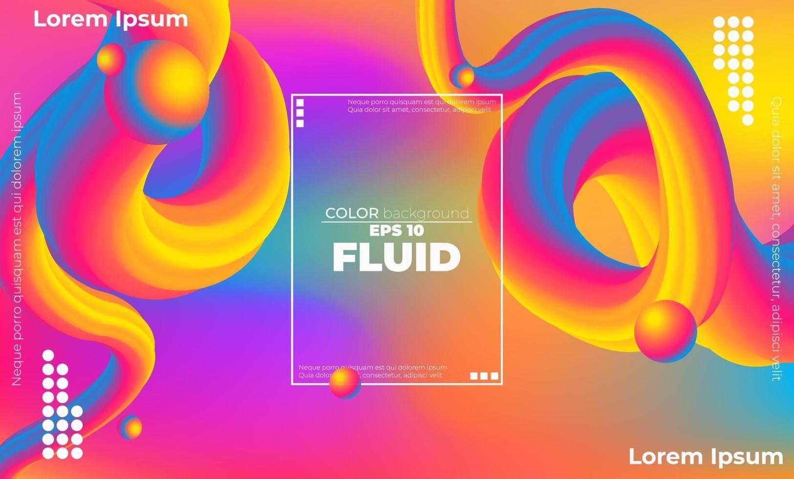 Abstract fluid color pattern of neon color liquid gradient background with modern geometric dynamic motion style Suitable For Wallpaper, Banner, Background, Card, Book Illustration, landing page, vector