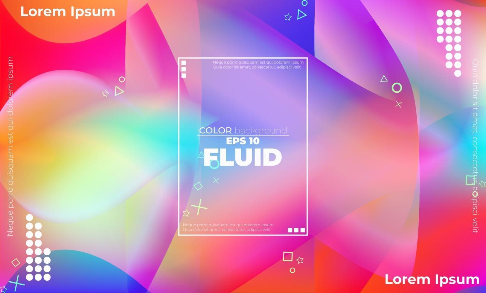 Creative geometric wallpaper. Trendy fluid flow gradient shapes composition. Visual Supply Company background for gift card,  Poster on wall poster template,  landing page, ui, ux ,coverbook,  baner, vector