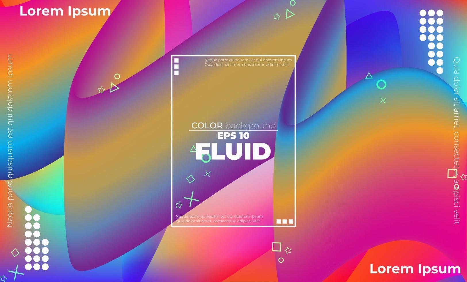 Creative geometric wallpaper. Trendy fluid flow gradient shapes composition. Visual Supply Company background for gift card,  Poster on wall poster template,  landing page, ui, ux ,coverbook,  baner, vector