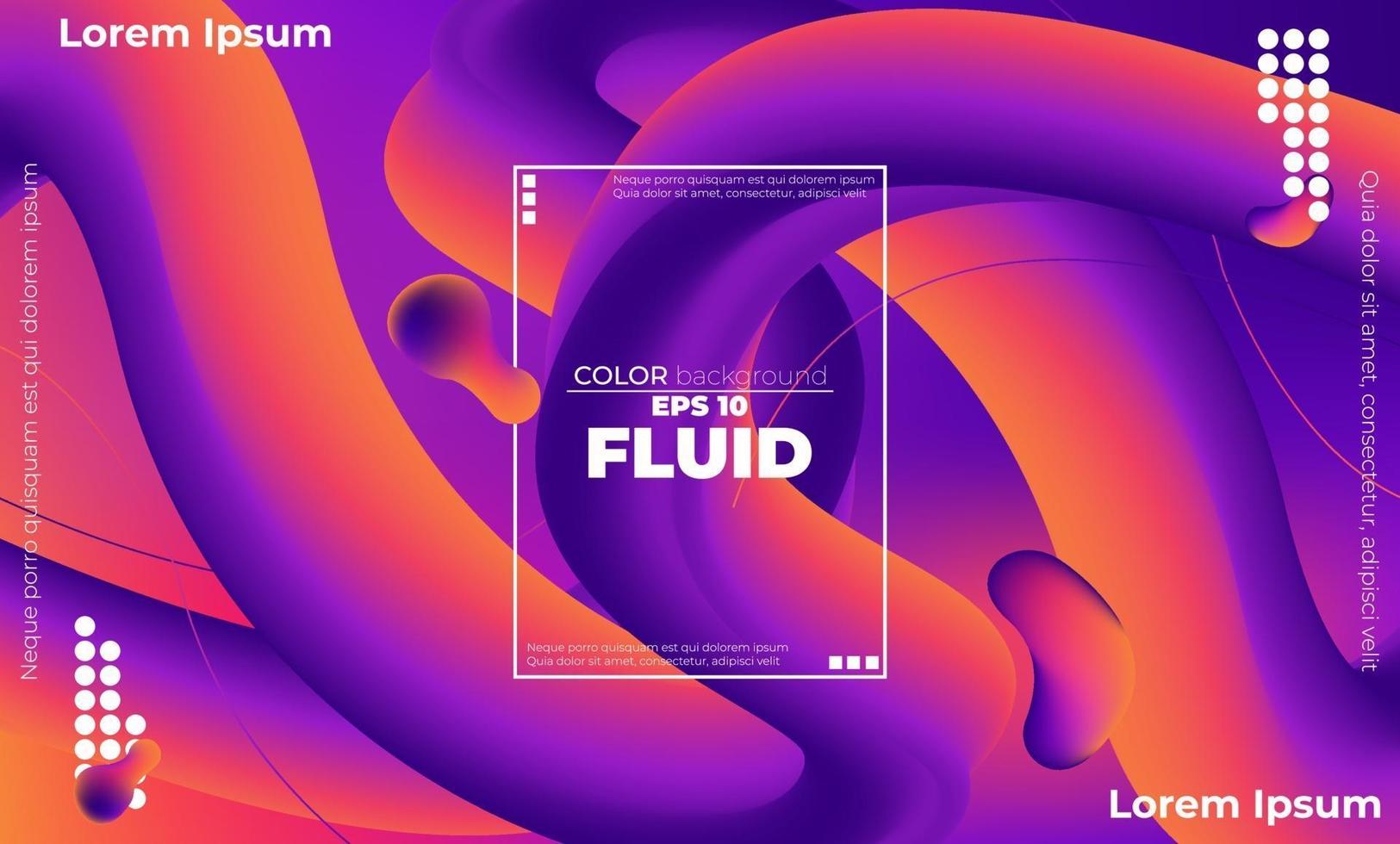 Creative geometric wallpaper. Trendy fluid flow gradient shapes composition. Visual Supply Company background for gift card,  Poster on wall poster template,  landing page, ui, ux ,coverbook,  baner, vector