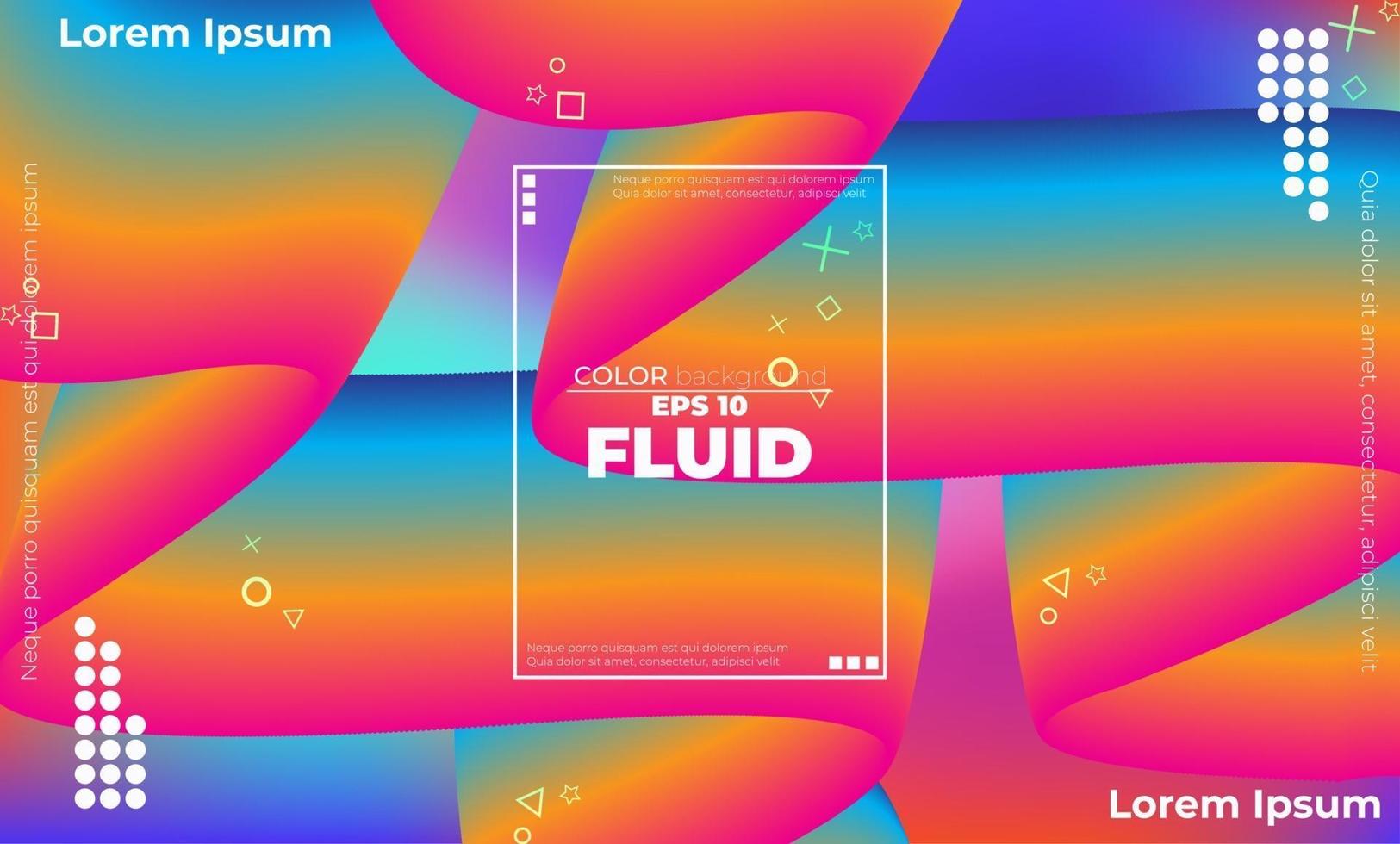 Creative geometric wallpaper. Trendy fluid flow gradient shapes composition. Visual Supply Company background for gift card,  Poster on wall poster template,  landing page, ui, ux ,coverbook,  baner, vector