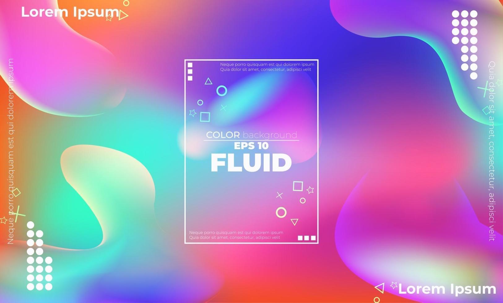 Creative geometric wallpaper. Trendy fluid flow gradient shapes composition. Visual Supply Company background for gift card,  Poster on wall poster template,  landing page, ui, ux ,coverbook,  baner, vector