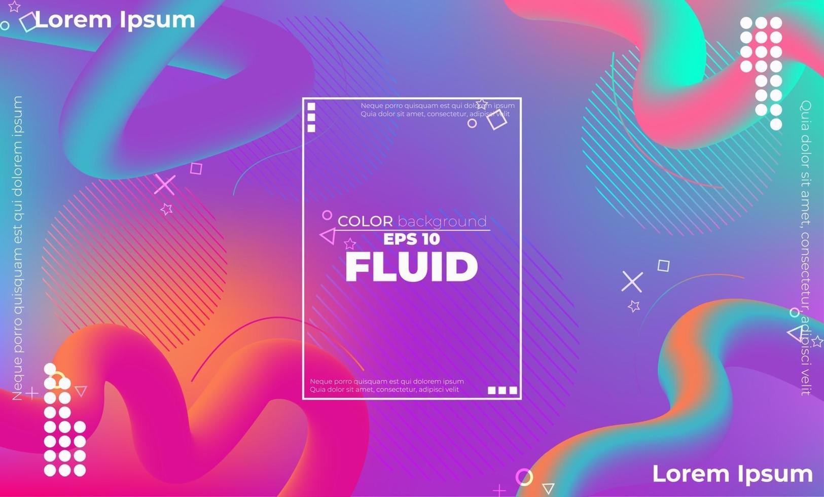 Creative geometric wallpaper. Trendy fluid flow gradient shapes composition. Visual Supply Company background for gift card,  Poster on wall poster template,  landing page, ui, ux ,coverbook,  baner, vector