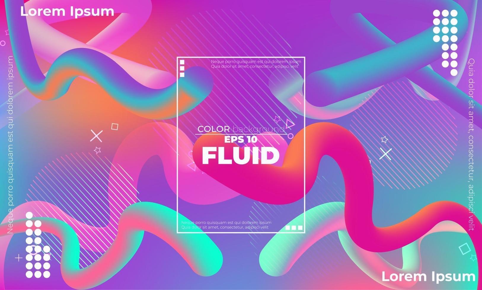 Creative geometric wallpaper. Trendy fluid flow gradient shapes composition. Visual Supply Company background for gift card,  Poster on wall poster template,  landing page, ui, ux ,coverbook,  baner, vector