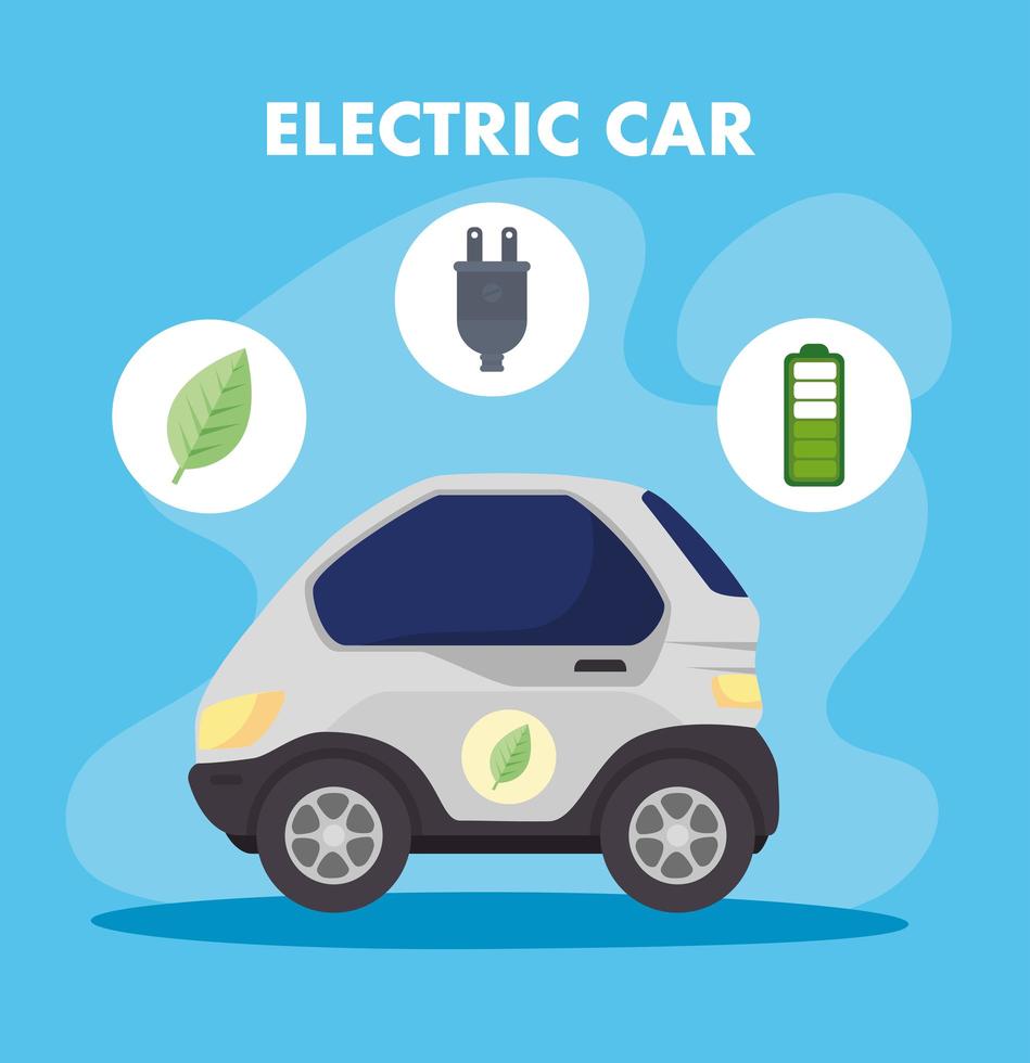 Electric cars, environment friendly concept vector