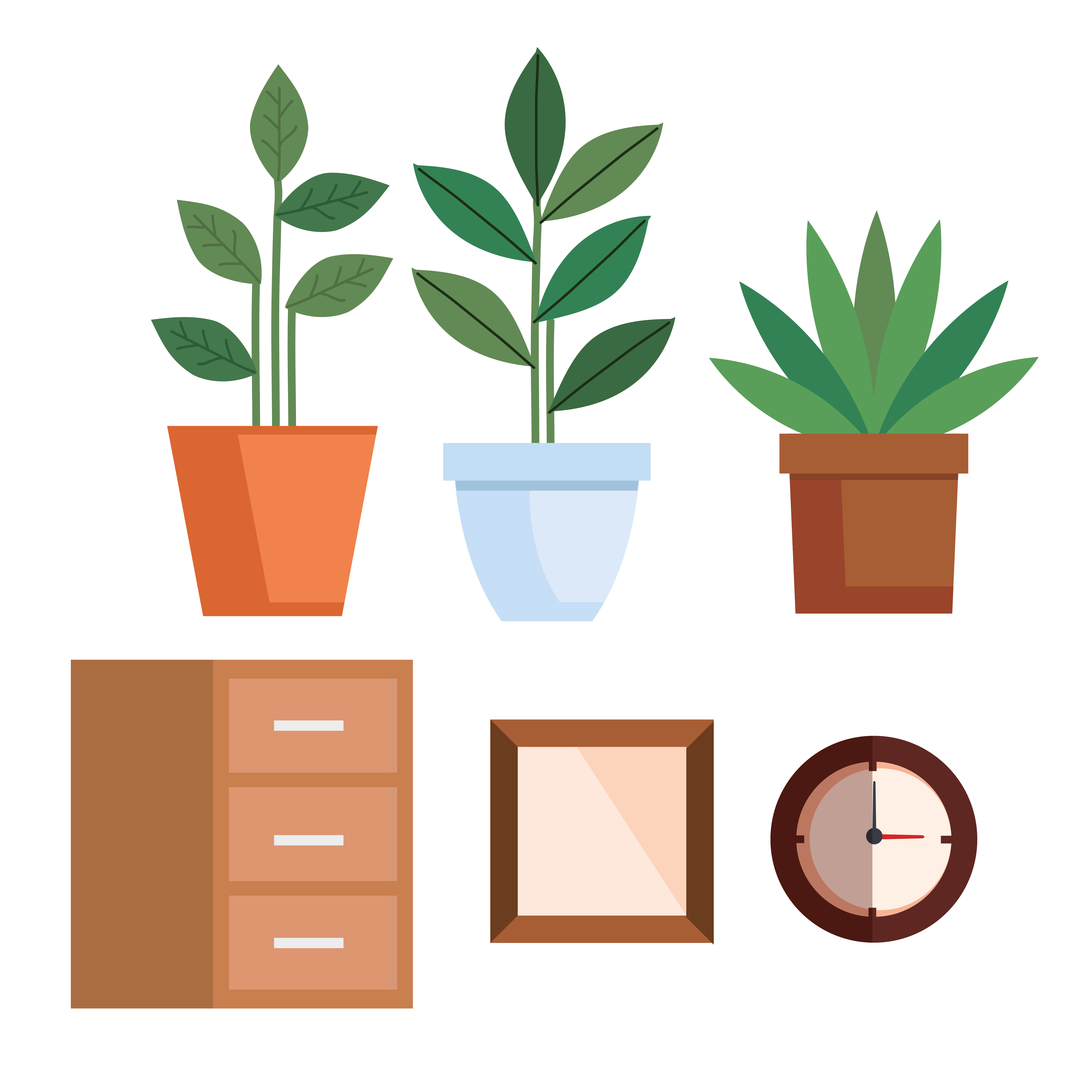 Indoors home decor icon set 2024275 Vector Art at Vecteezy