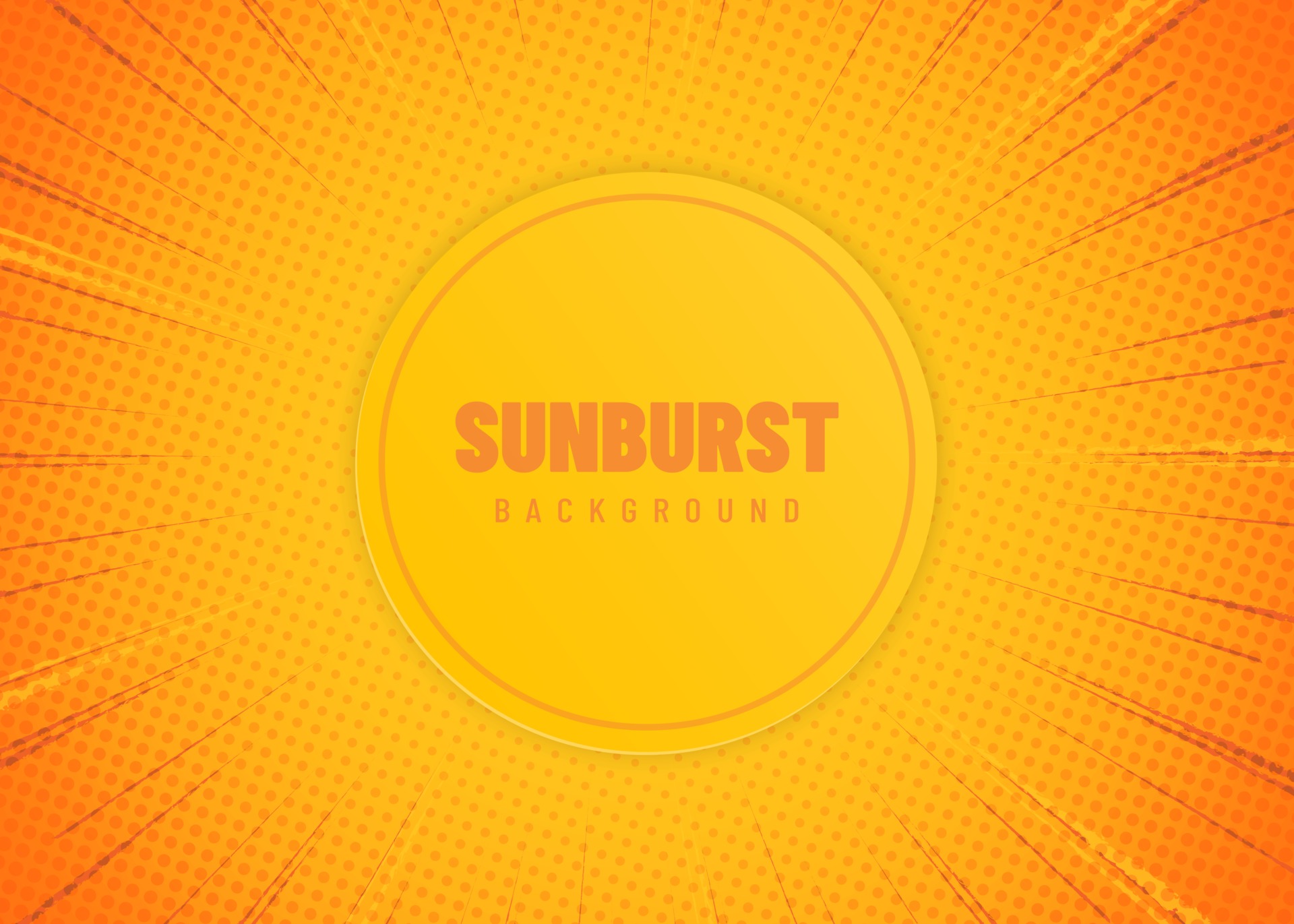 Beautiful sunburst background colorful with yellow orange sun. 2024376