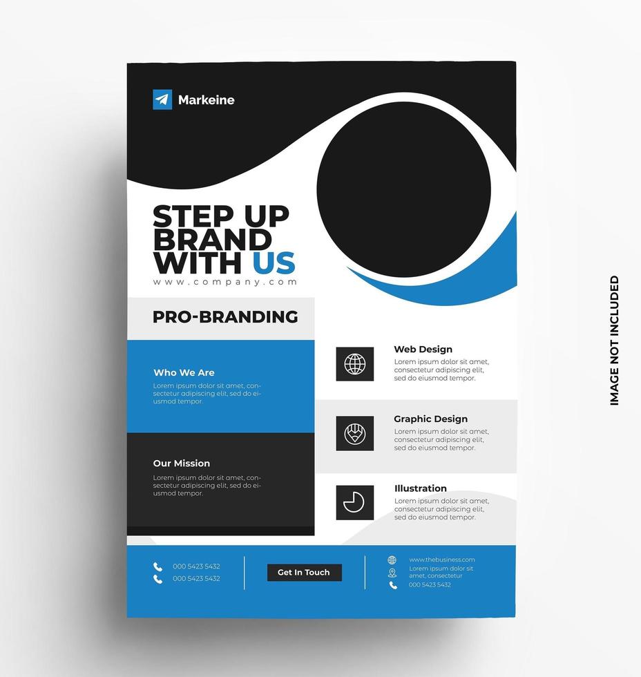 Modern Corporate Flyer Template vector