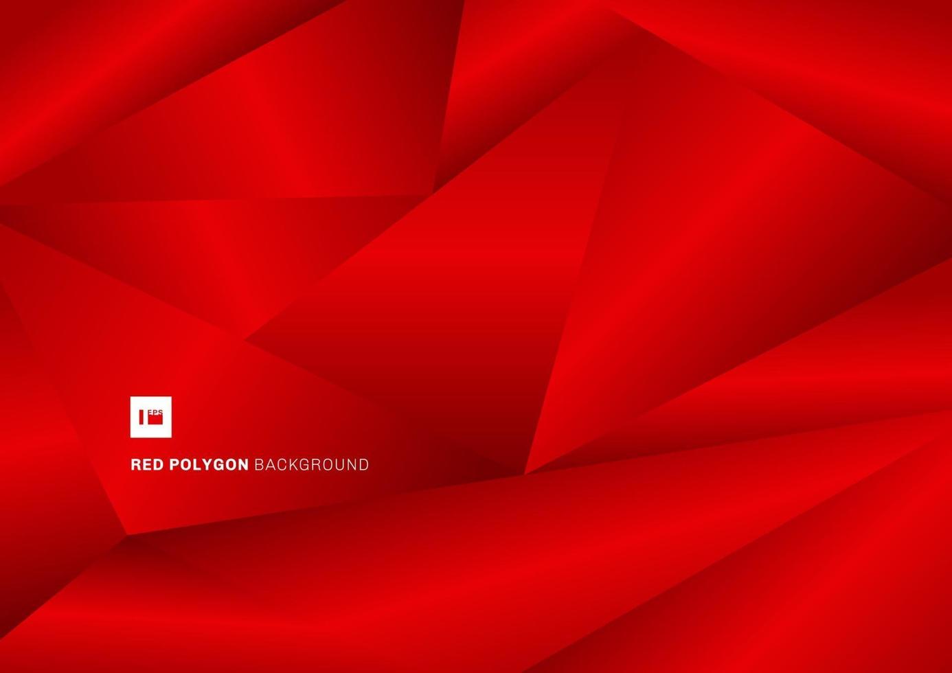 Abstract gradient red low poly background and texture vector