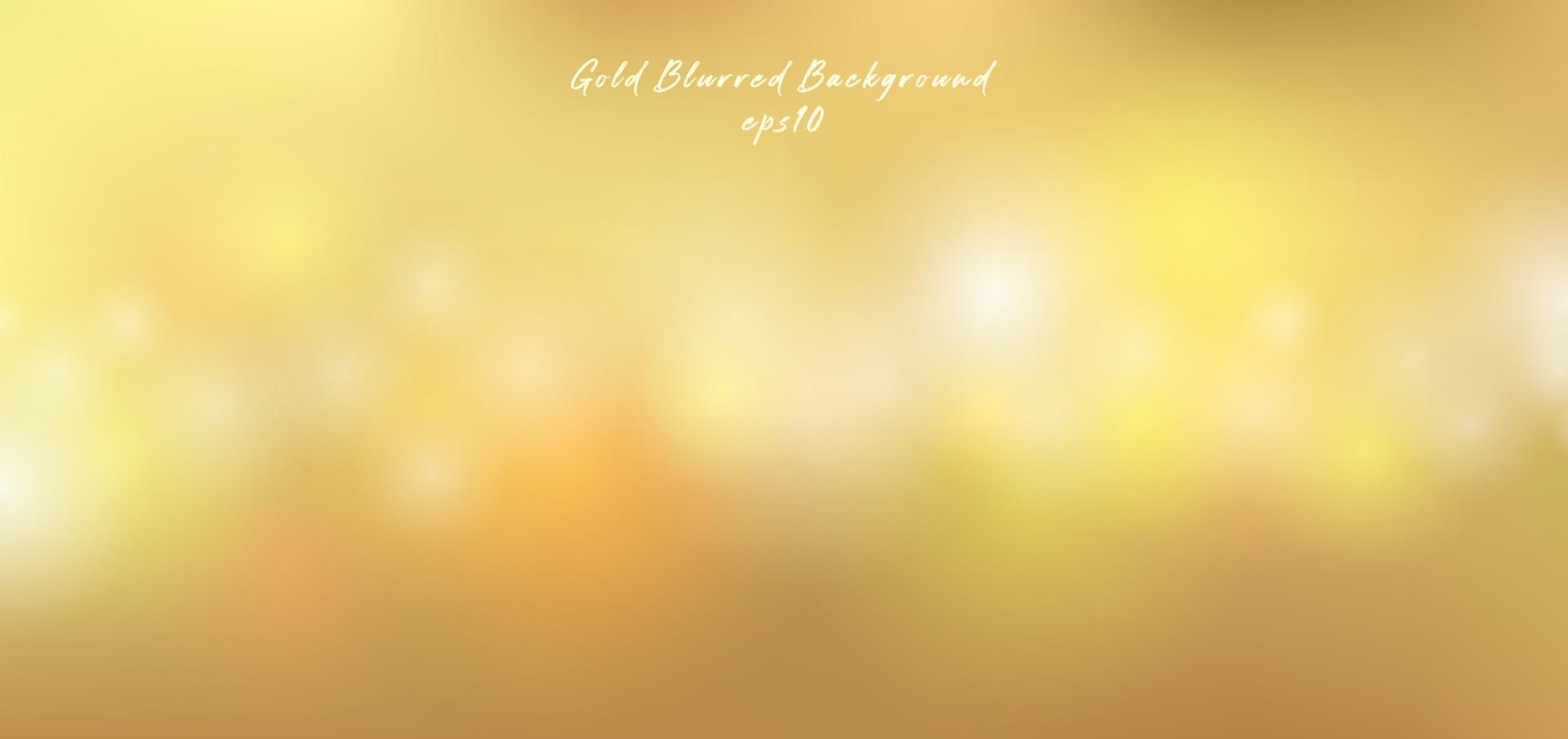 Gold lights bokeh effect, blurred premium background luxury style. vector