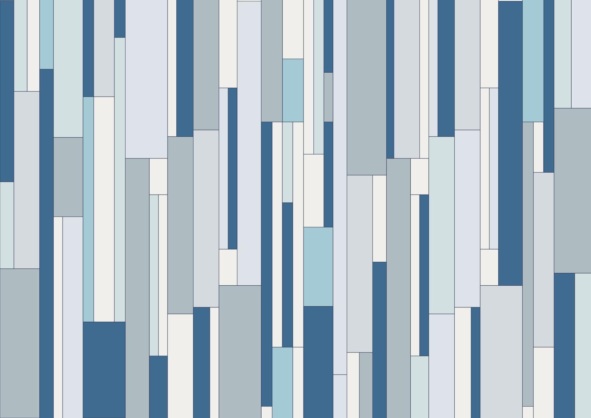 Abstract geometric vertical rectangle stripes, pattern blue color tone