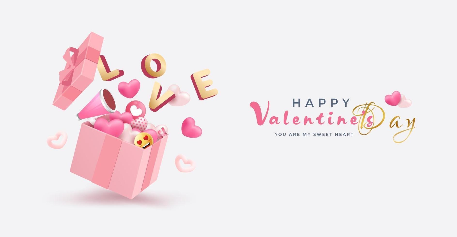 Valentine's Day Sale background vector