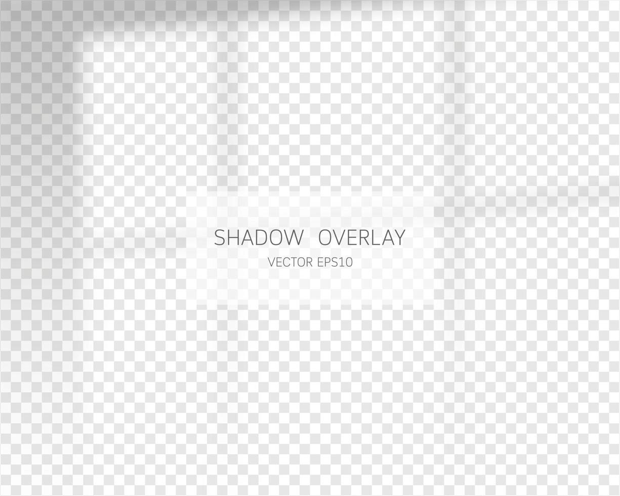Shadow overlay effect. Natural shadows from window vector