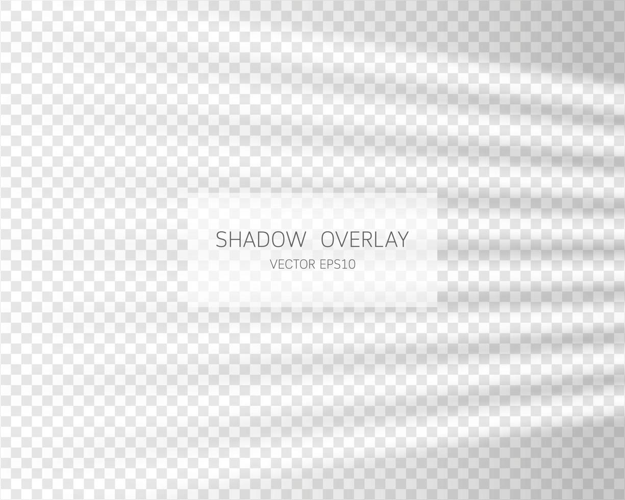 Shadow overlay effect. Natural shadows from window isolated vector