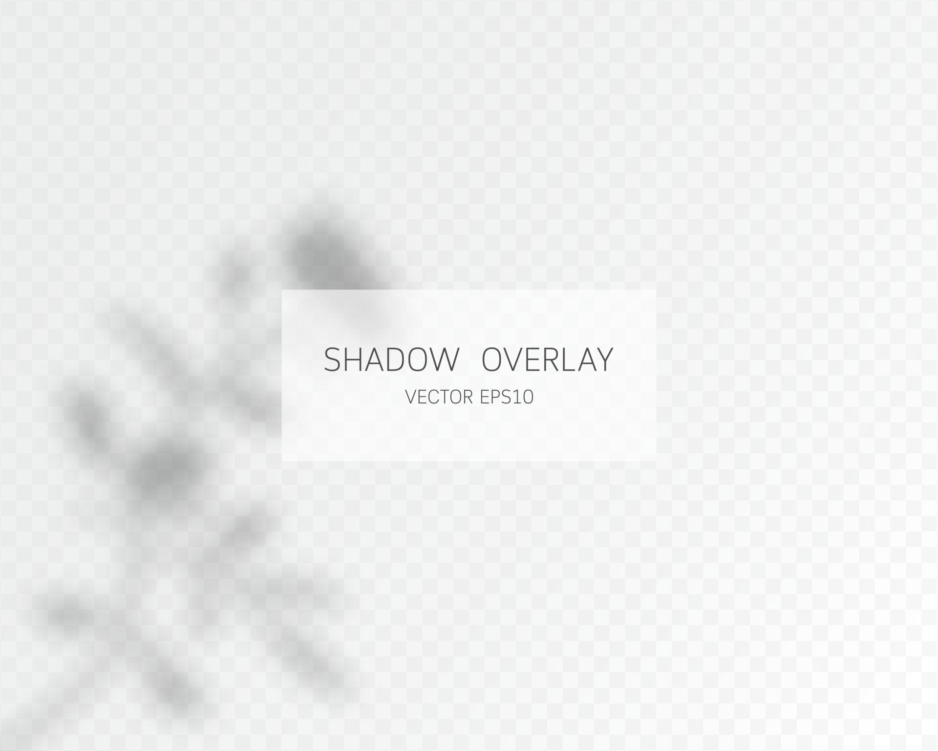 Shadow overlay effect. Natural shadows isolated on transparent 2024799