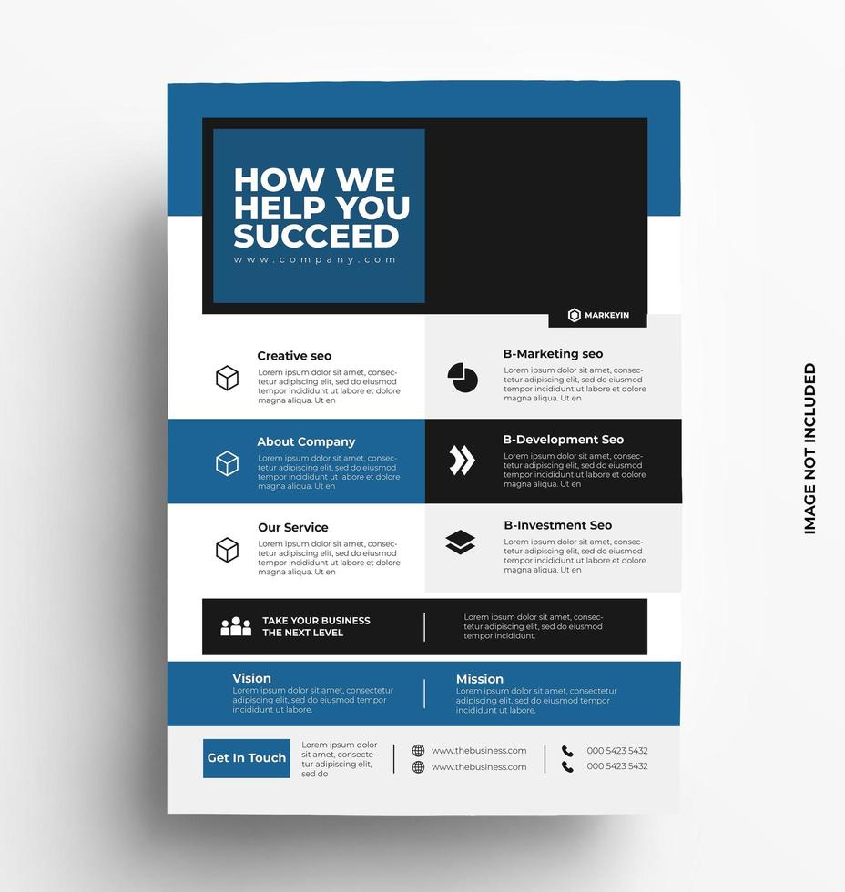 Modern Corporate Flyer Template vector