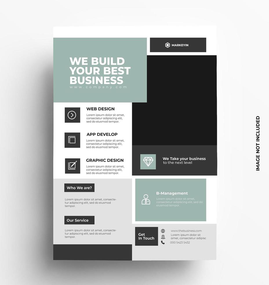 Modern Flyer Template Design vector