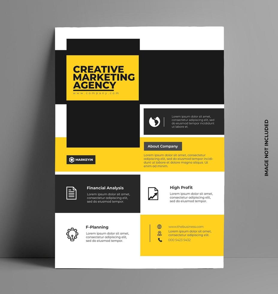 Modern Flyer Template Design vector