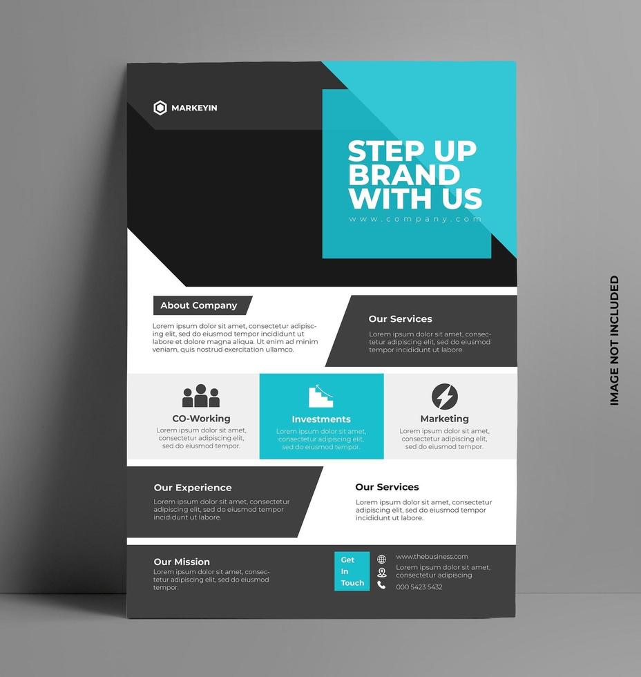 Modern Flyer Template Design vector