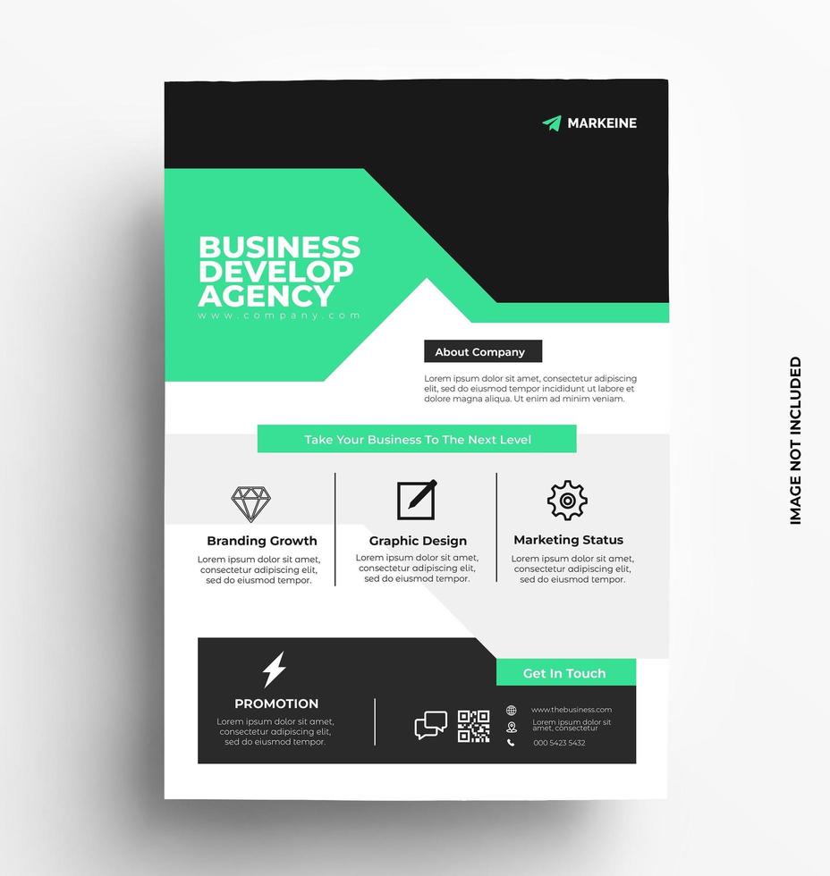 Modern Corporate Flyer Template vector