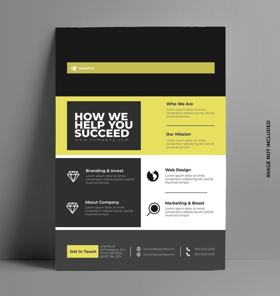 Modern Flyer Template Design vector