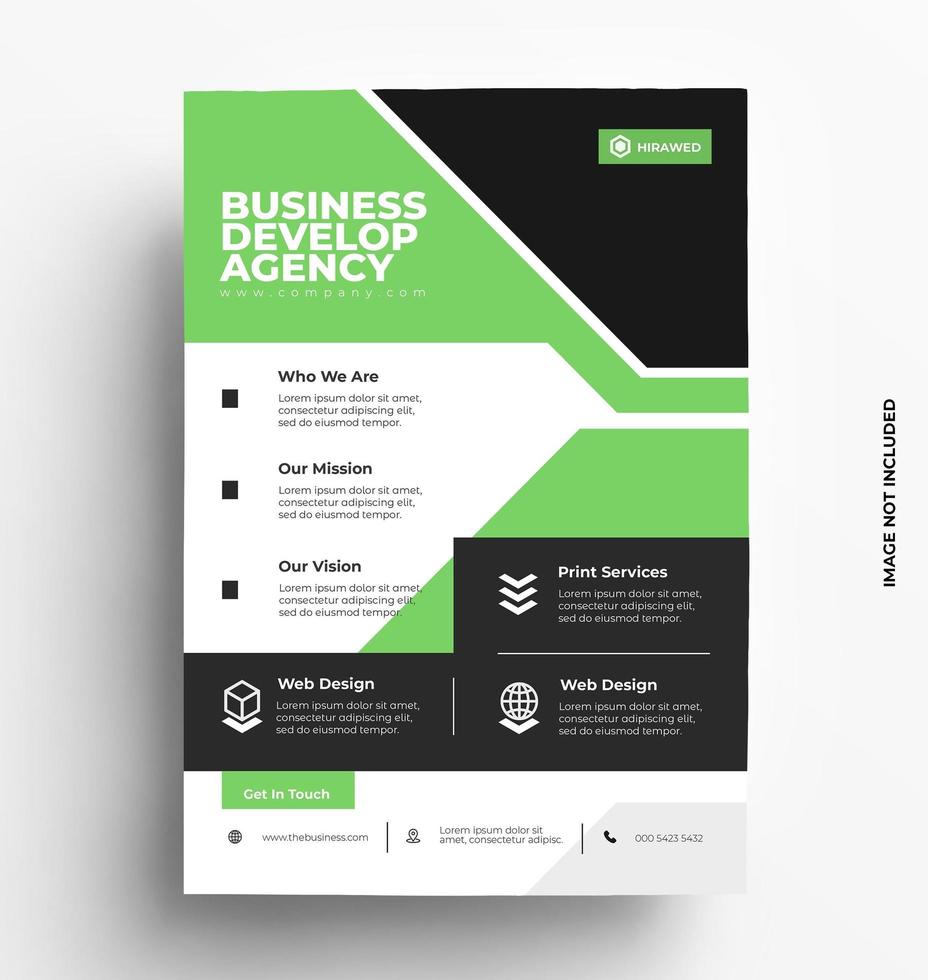 Modern Corporate Flyer Template vector