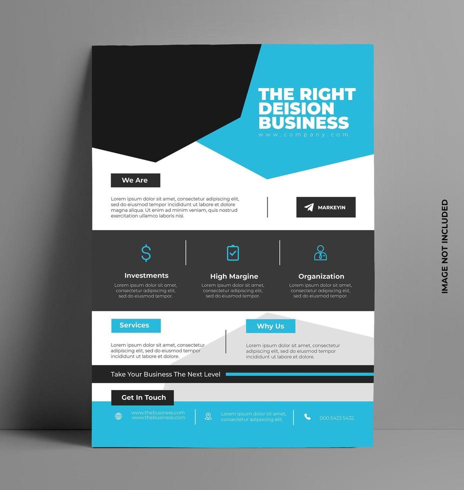 Modern Flyer Template Design vector