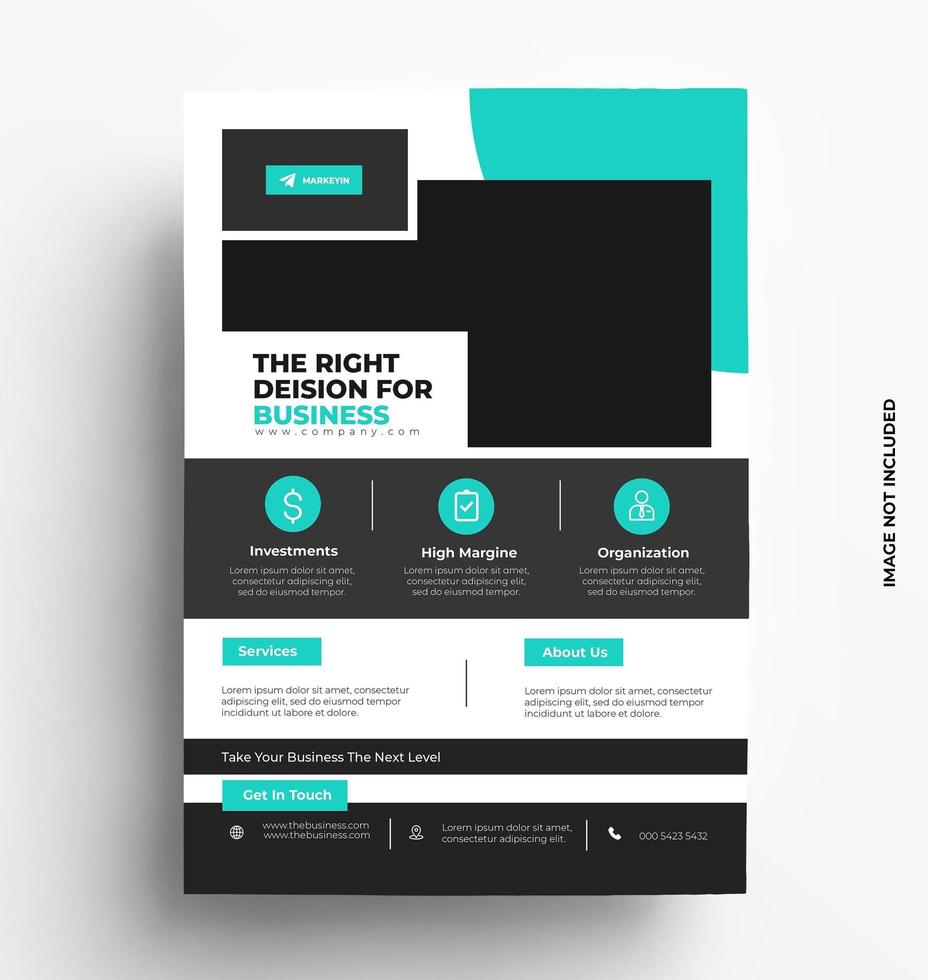 Modern Corporate Flyer Template vector