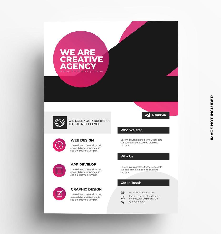 Modern Flyer Template Design vector