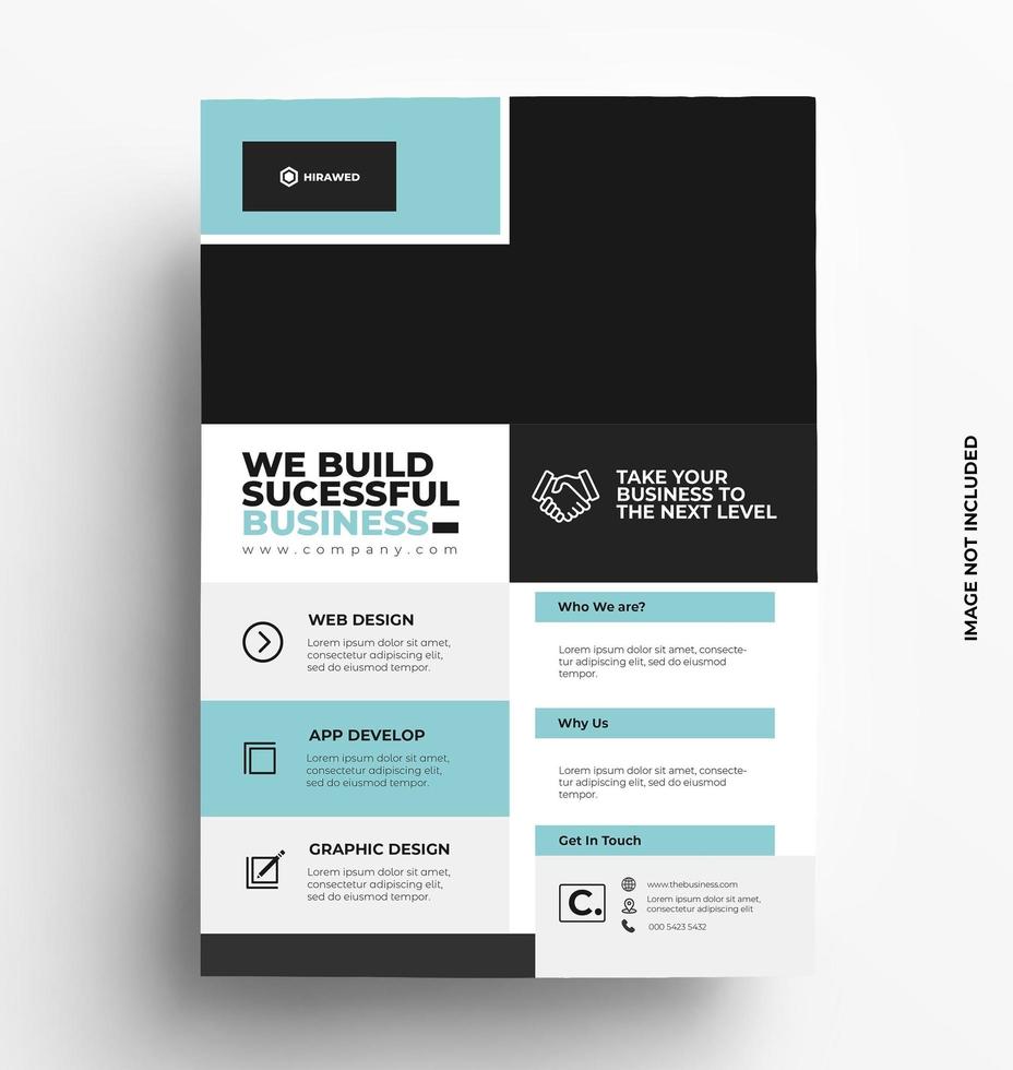 Modern Corporate Flyer Template vector