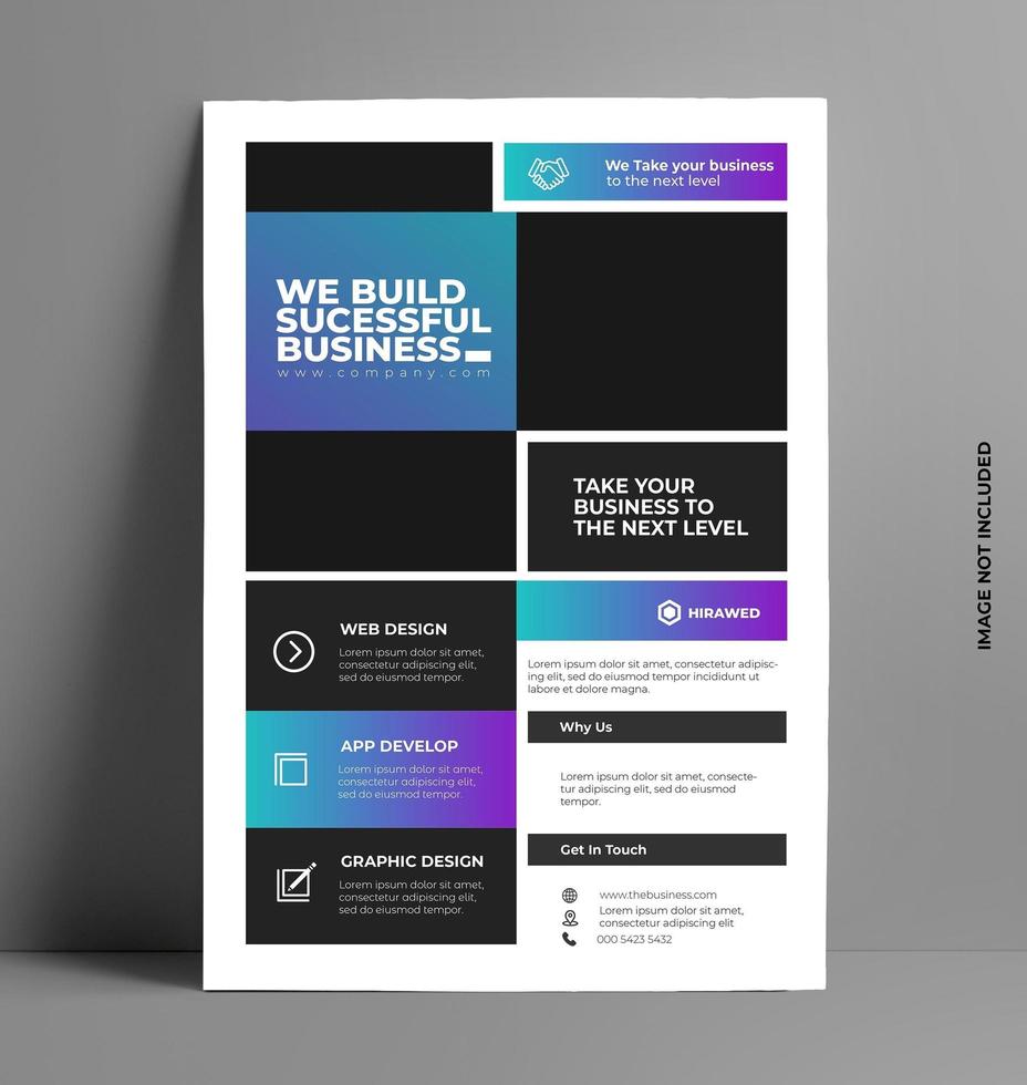 Modern Corporate Flyer Template vector