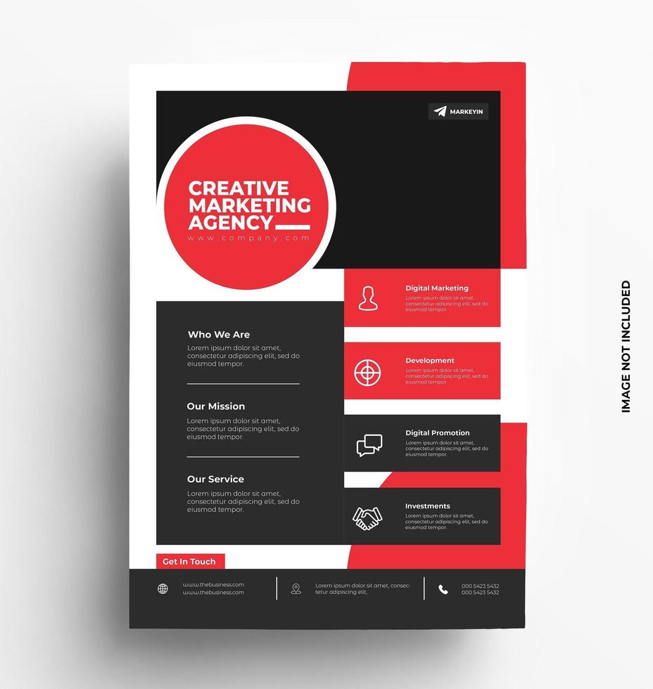 Modern Flyer Template Design vector