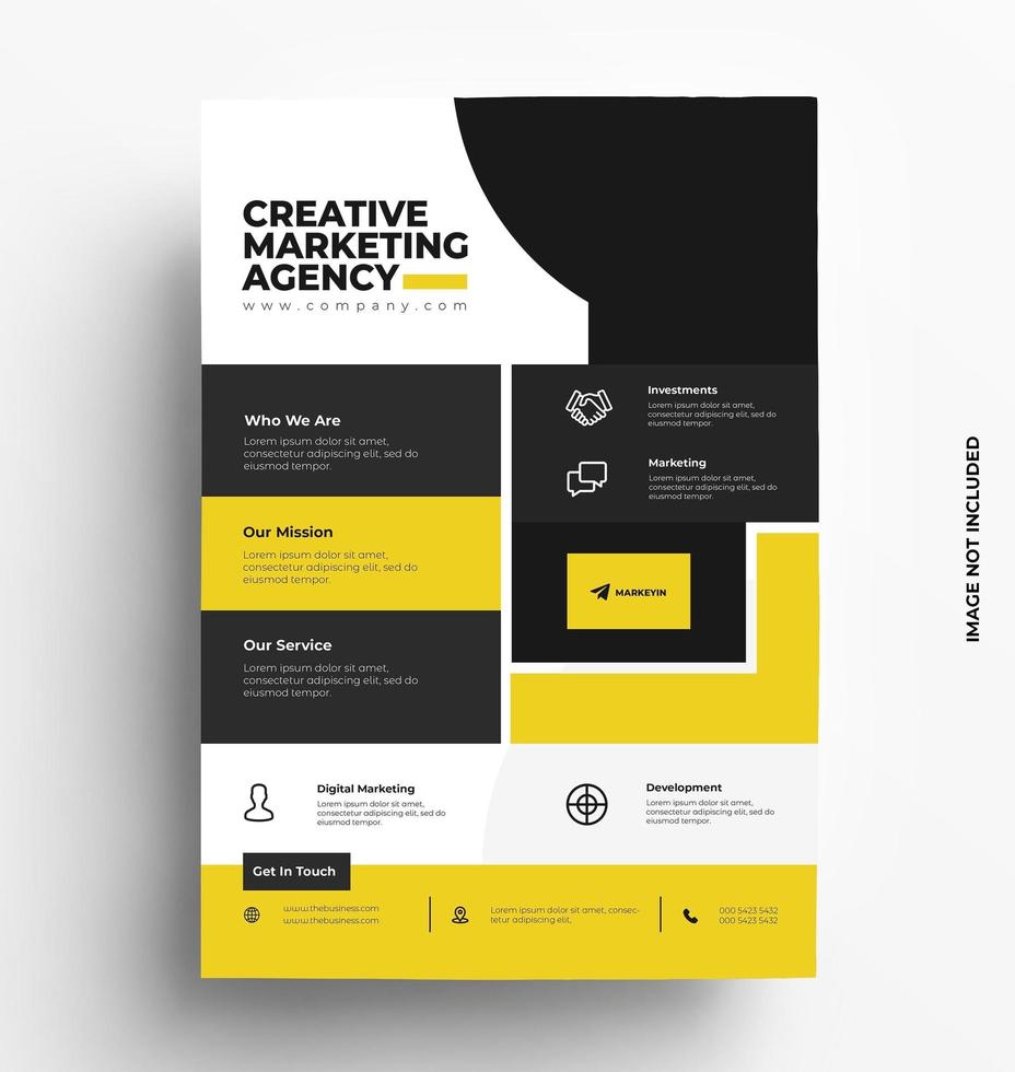 Modern Corporate Flyer Template vector