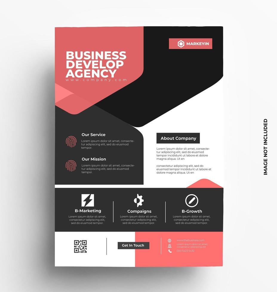 Modern Flyer Template Design vector