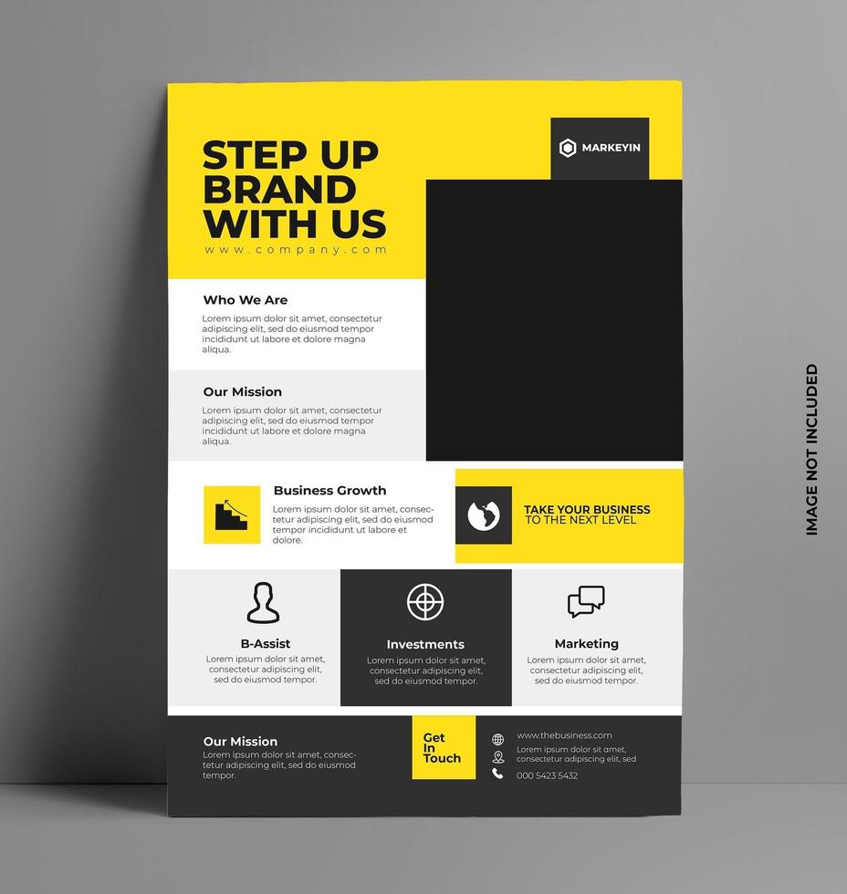 Modern Corporate Flyer Template vector