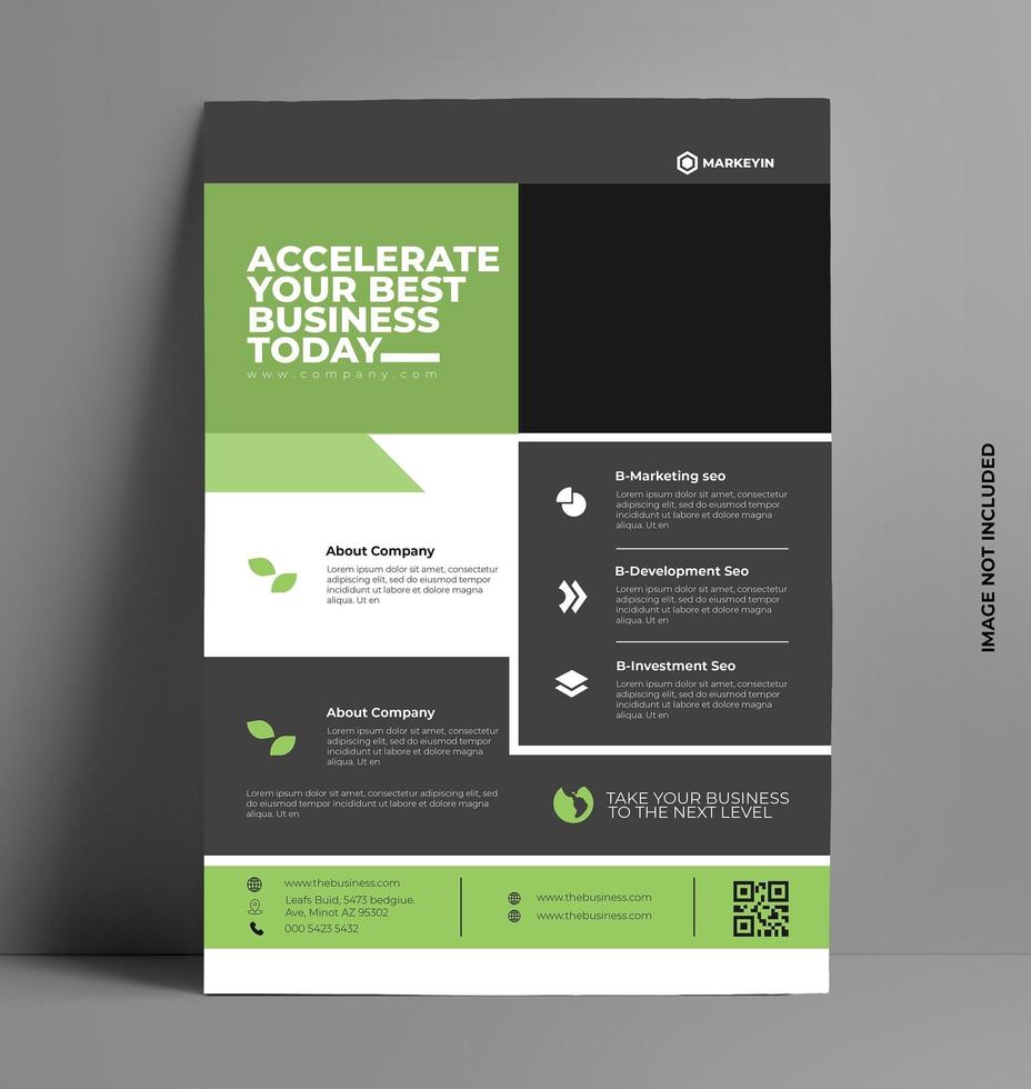 Modern Corporate Flyer Template vector