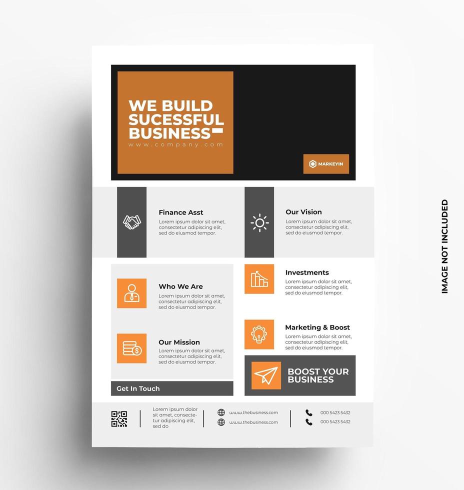 Modern Flyer Template Design vector