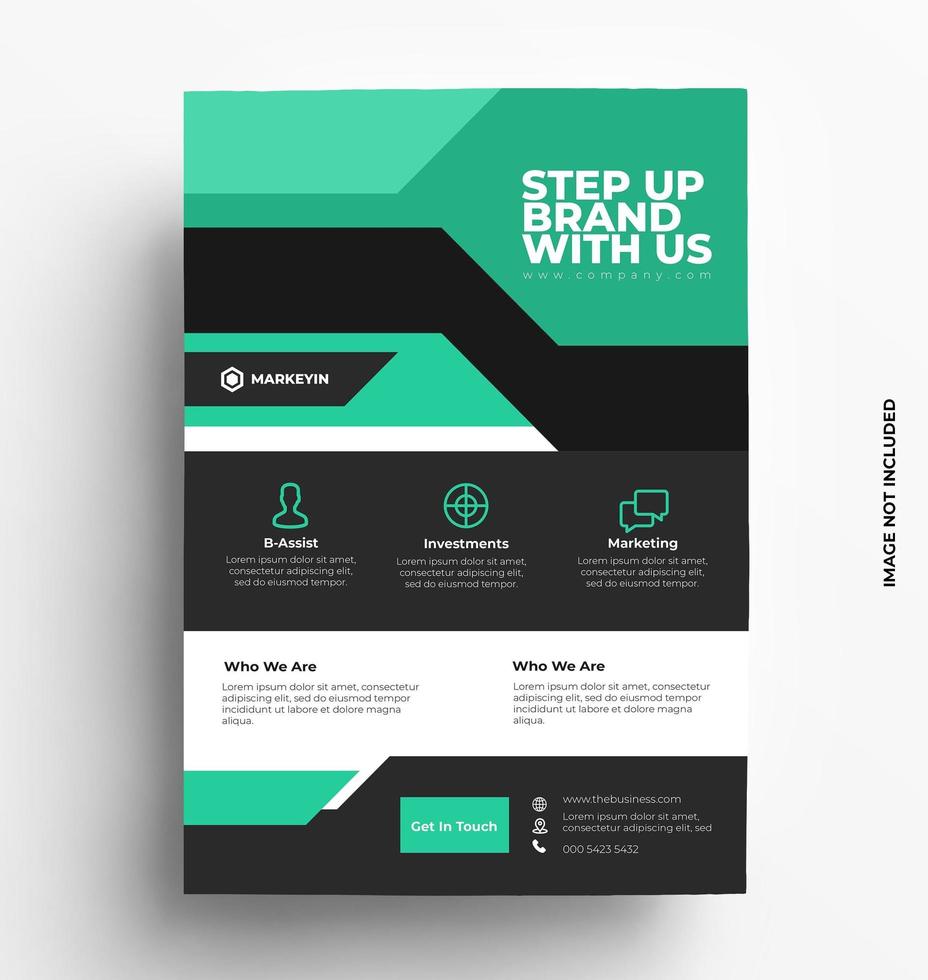 Modern Corporate Flyer Template vector