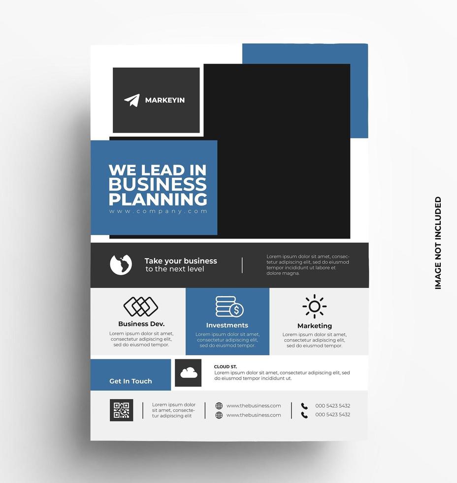 Modern Corporate Flyer Template vector