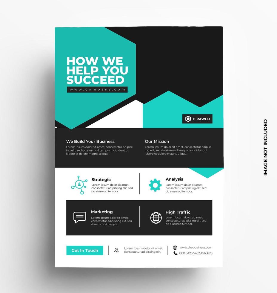 Modern Flyer Template Design vector