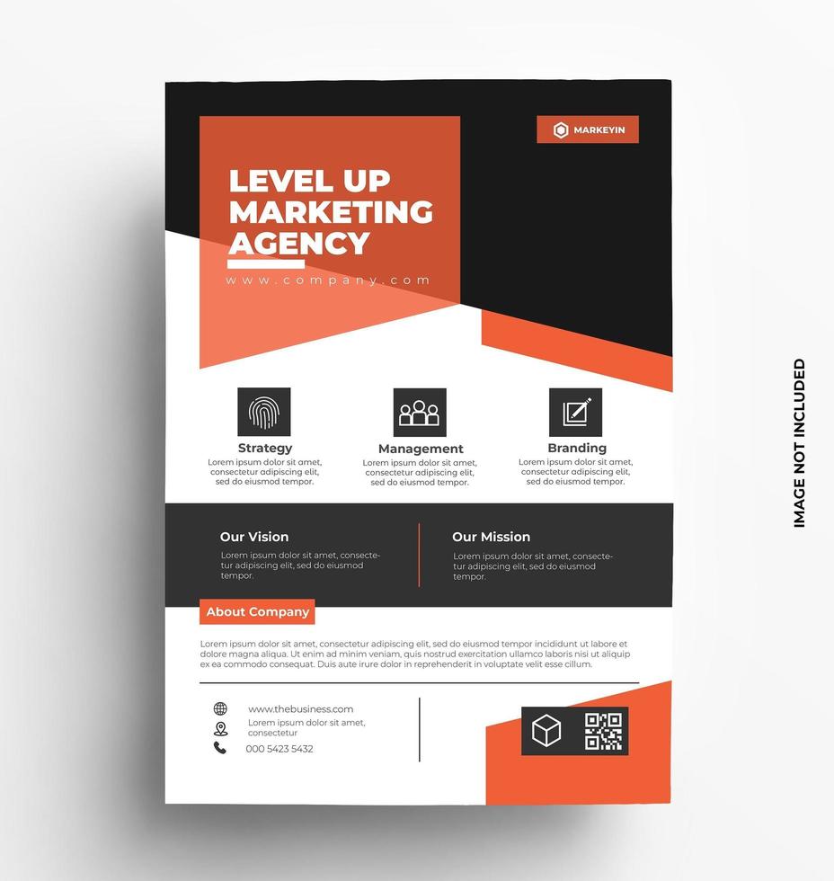 Modern Flyer Template Design vector