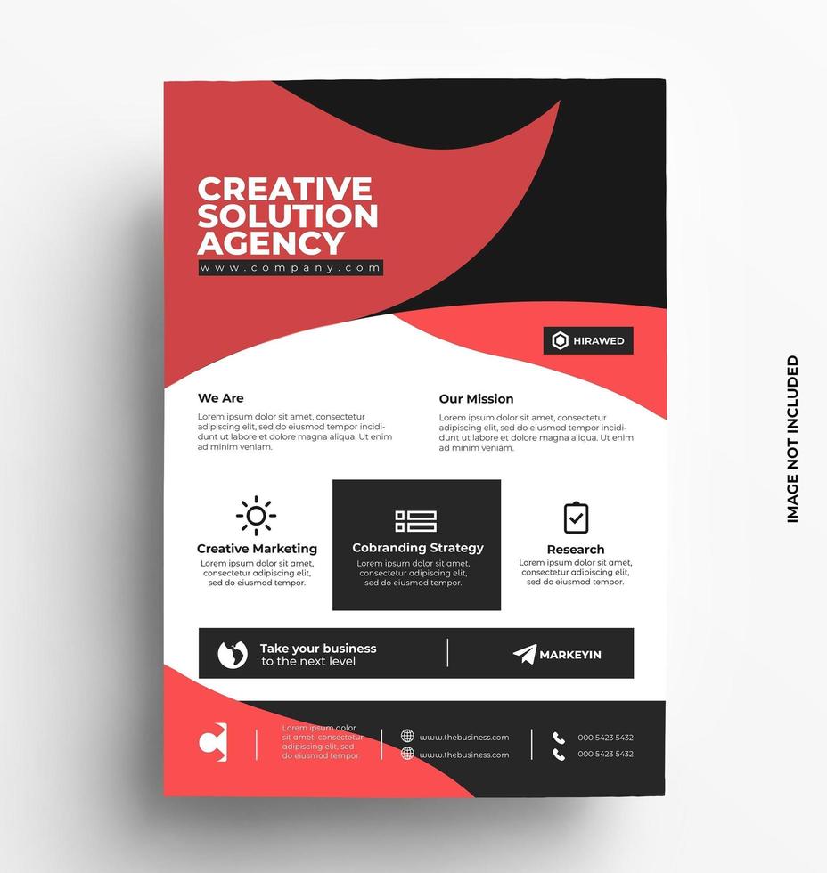 Modern Flyer Template Design vector