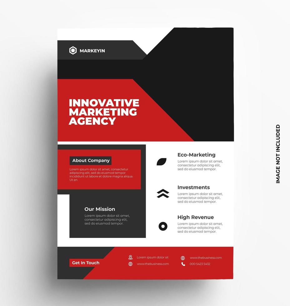 Modern Corporate Flyer Template vector