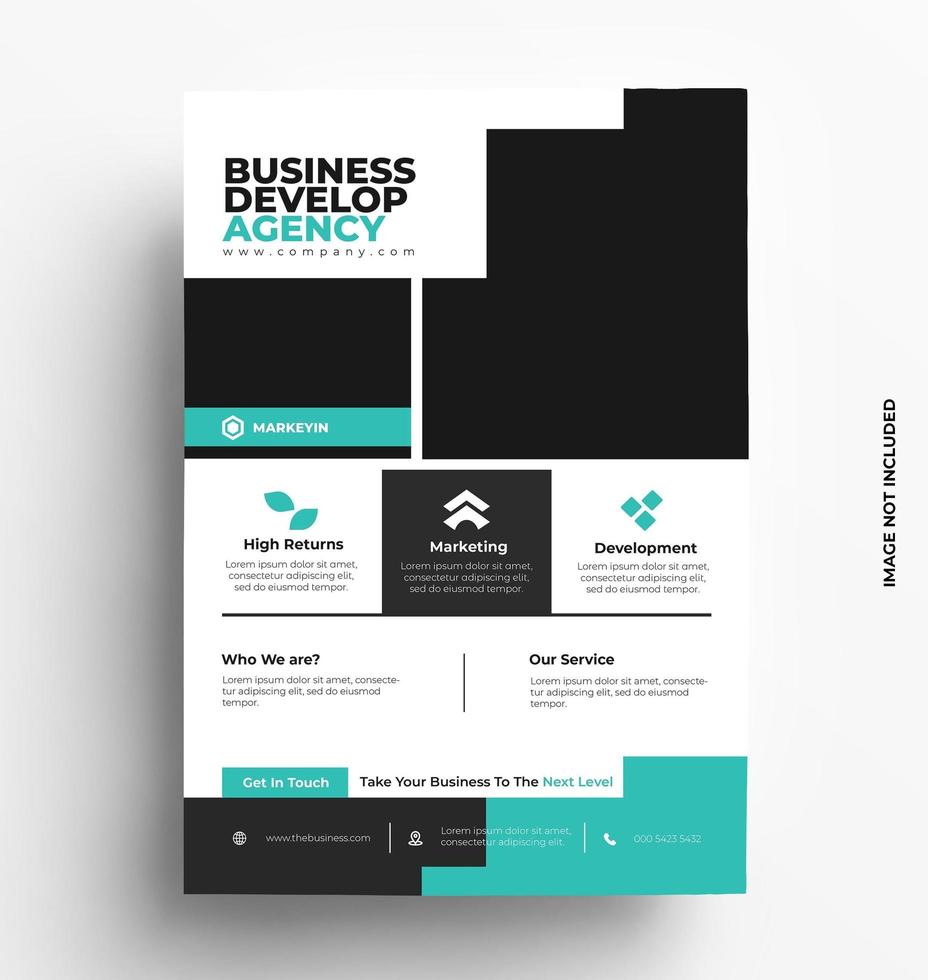 Modern Flyer Template Design vector