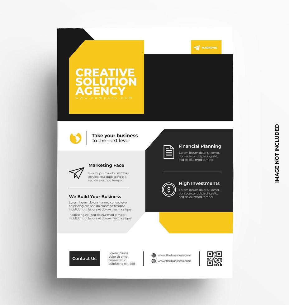 Print Flyer Template vector