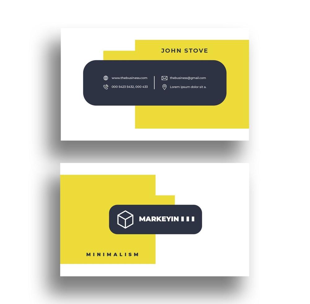 Print Ready Business Card. vector