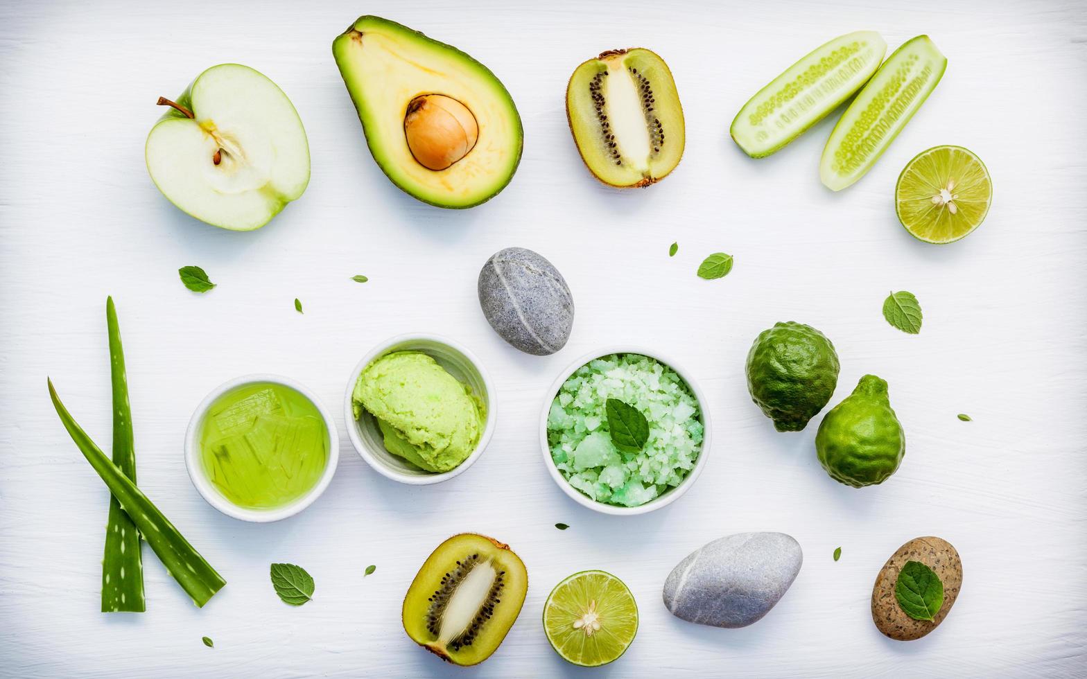 ingredientes caseros para el cuidado de la piel y exfoliantes corporales foto