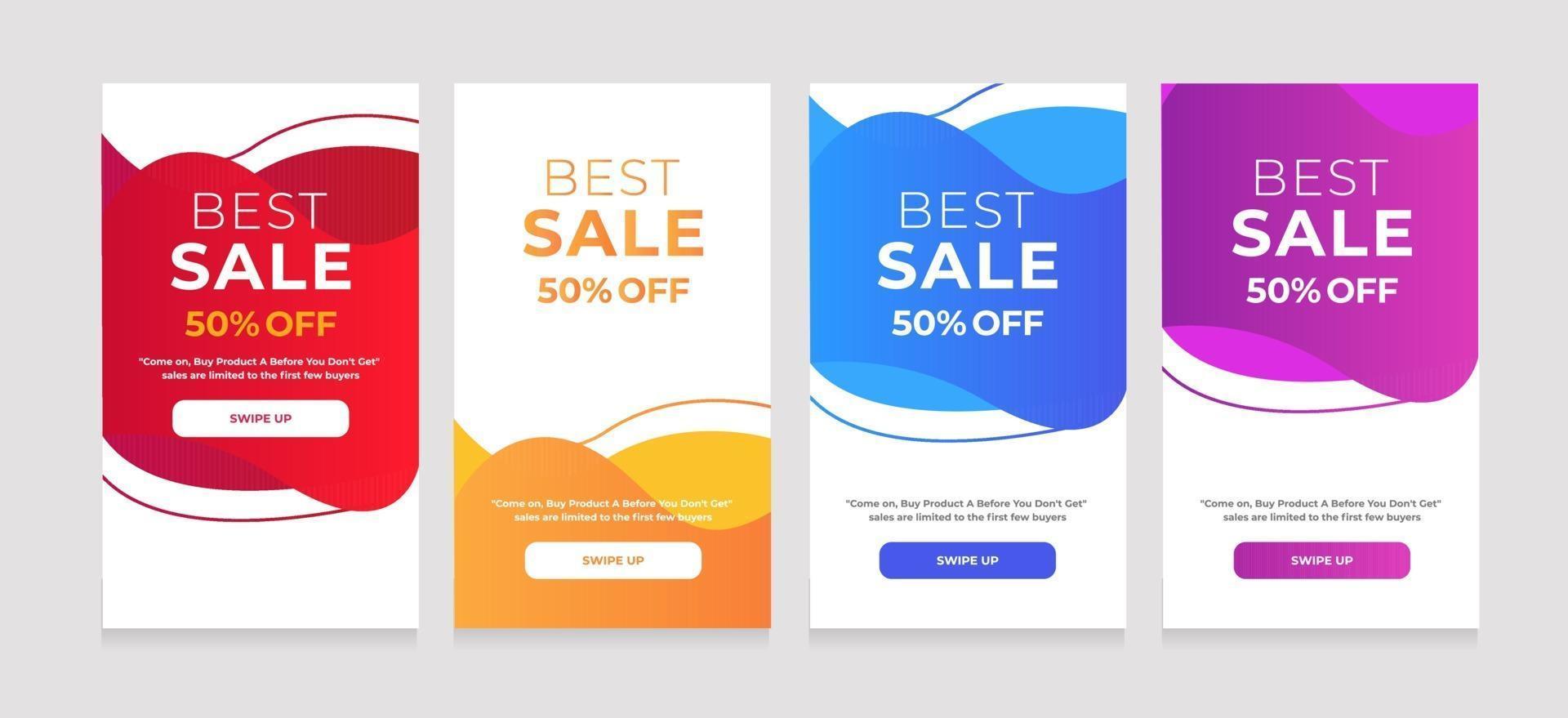 Abstract Liquid Best Sale 50 Off Design vector